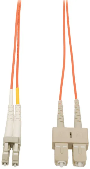 1-Meter 62/125 Fiber Optic Patch Cable Multimode Duplex LC to SC - Orange