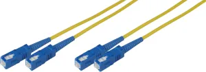 3-Meter 9u/125u Fiber Optic Patch Cable Singlemode Duplex SC to SC - Yellow