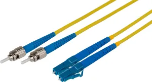 3-Meter 9u/125u Fiber Optic Patch Cable Singlemode Duplex ST to LC - Yellow