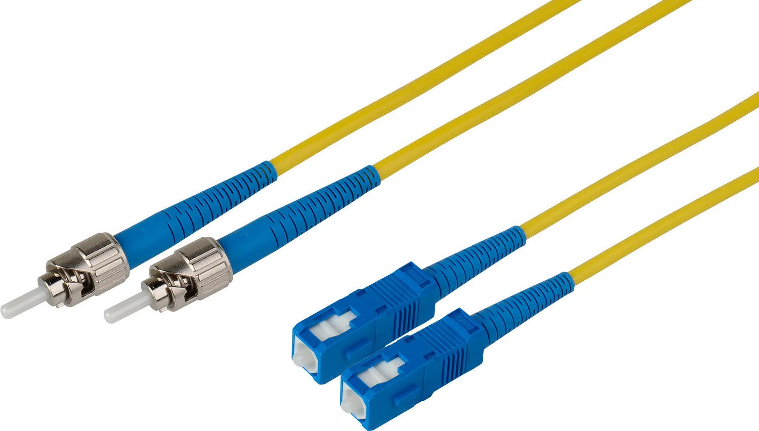 5-Meter 9u/125u Fiber Optic Patch Cable Singlemode Duplex ST to SC - Yellow