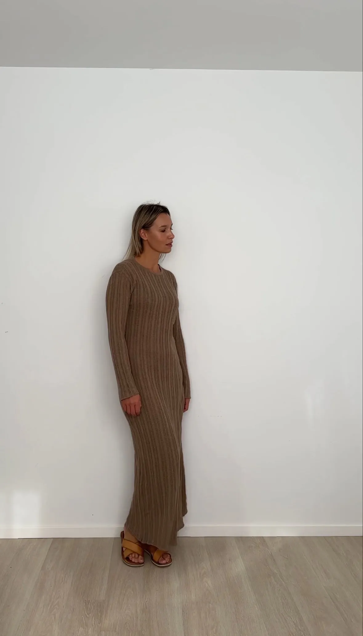 Almond Knit Dress