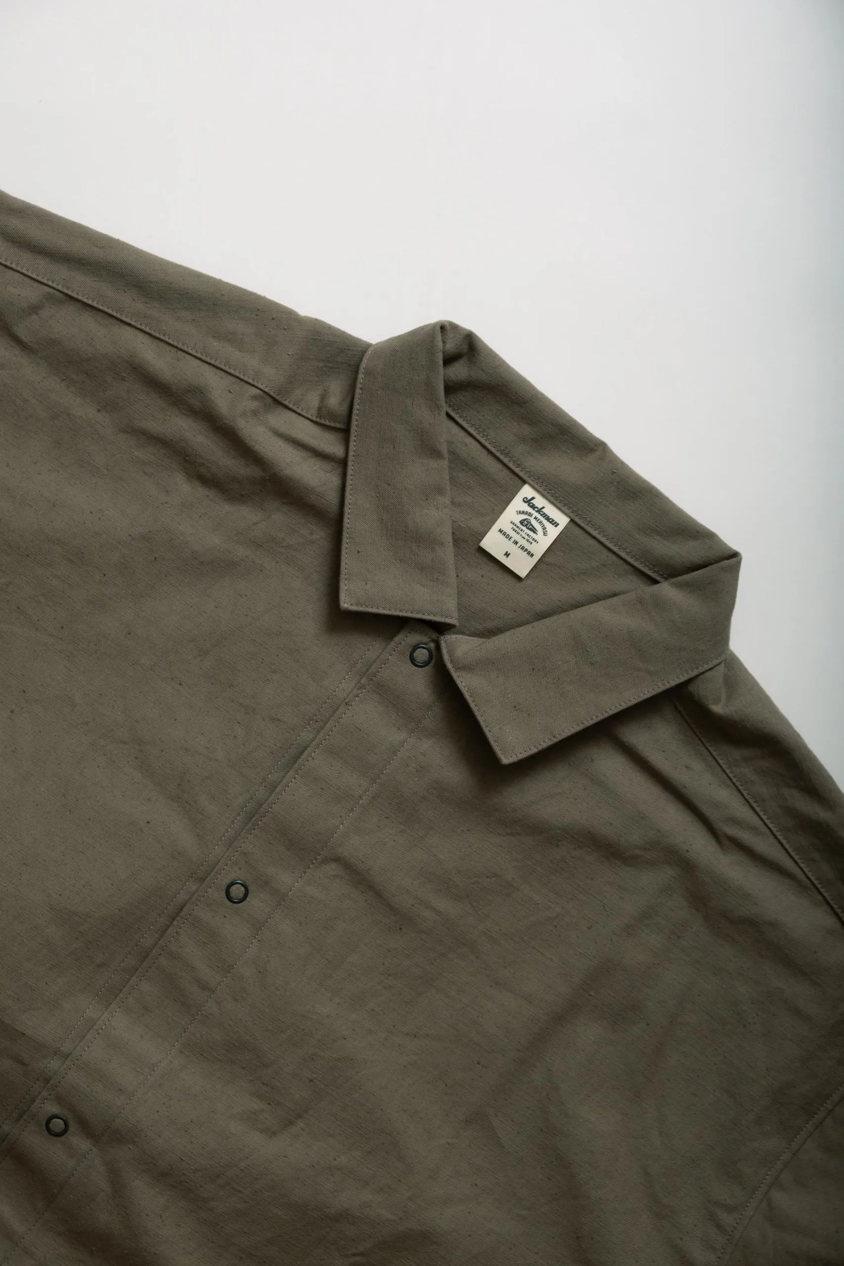 BACK NEP COACH SHIRT - SEPIA