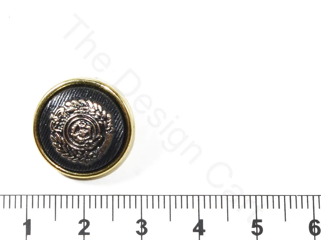 Black Golden Royal Acrylic Coat Buttons