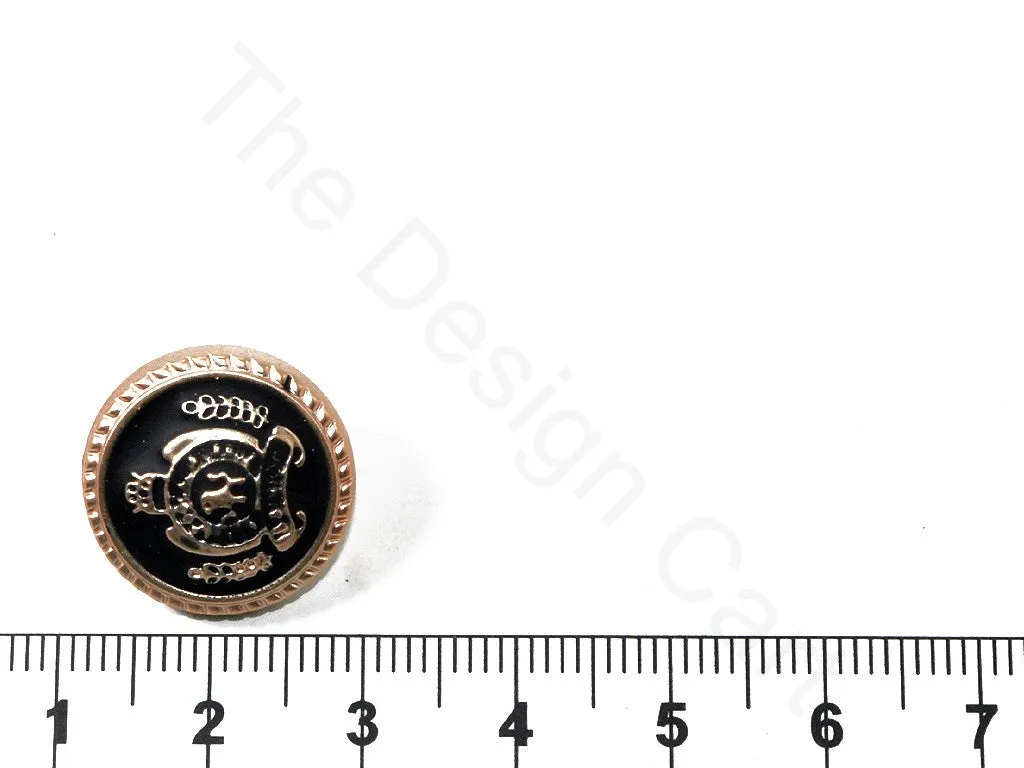 Black Rose Gold Royal Coat Buttons