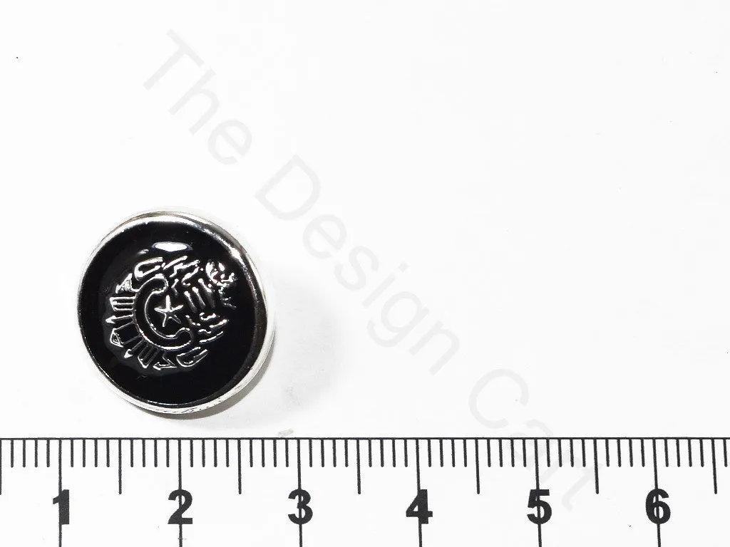 Black Royal Star Acrylic Coat Buttons