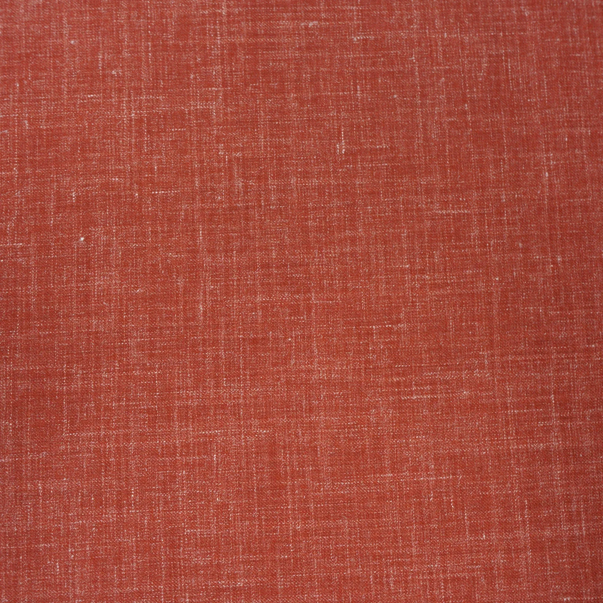 Brick Red Plain Dormeuil Natural Fabric