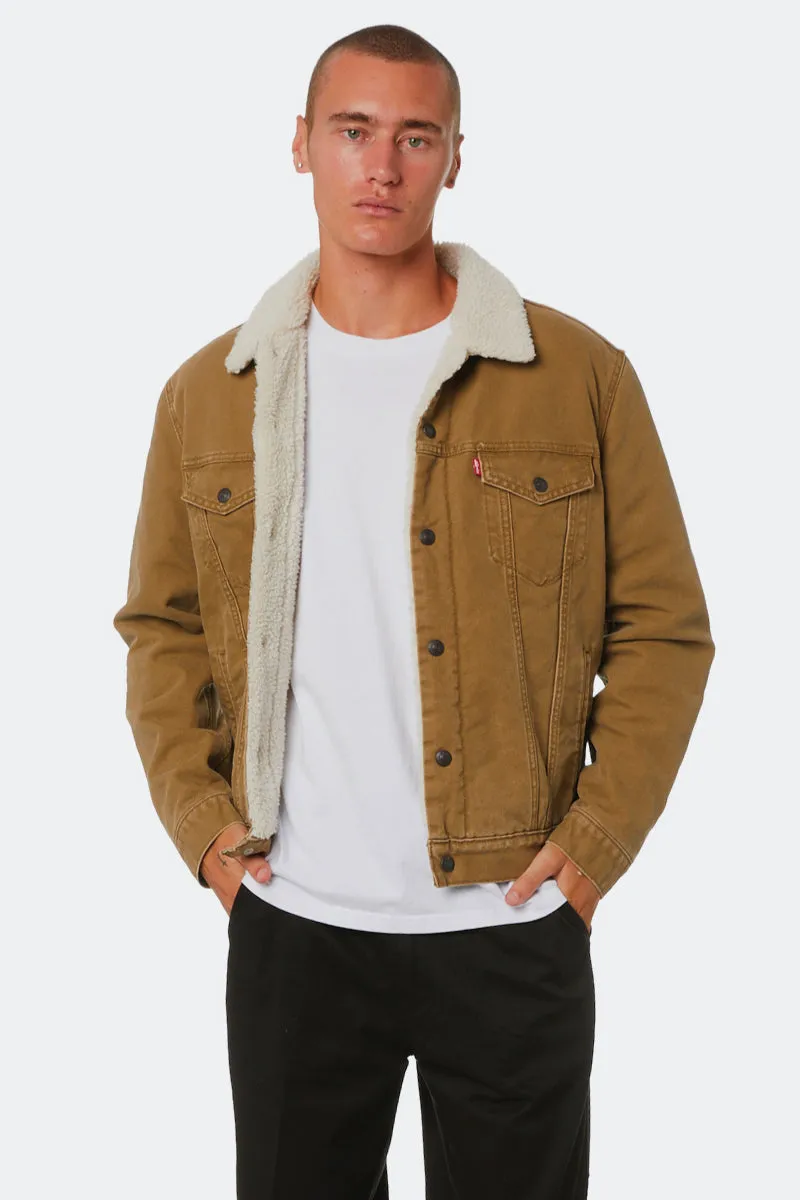 Canvas Sherpa Trucker Jacket