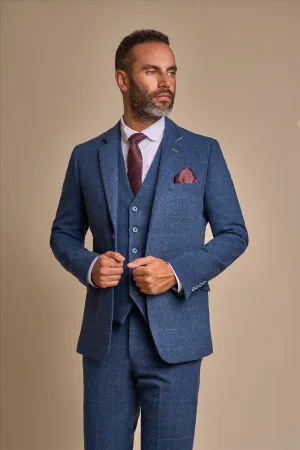 Carnegi Navy Tweed Blazer