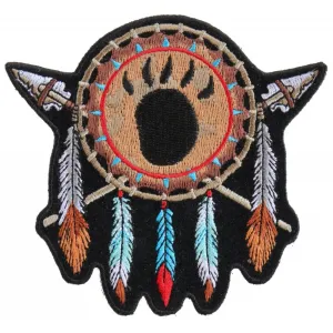 Daniel Smart Native Indian Small Embroidered Iron on Patch, 4.1 x 3.9 inches