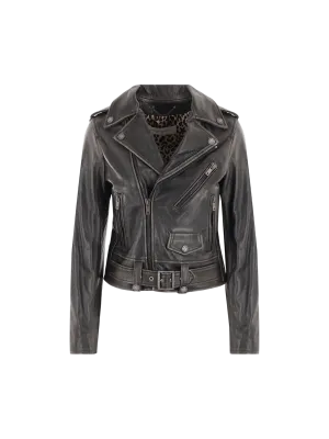 Destiny Vintage Leather Biker Jacket