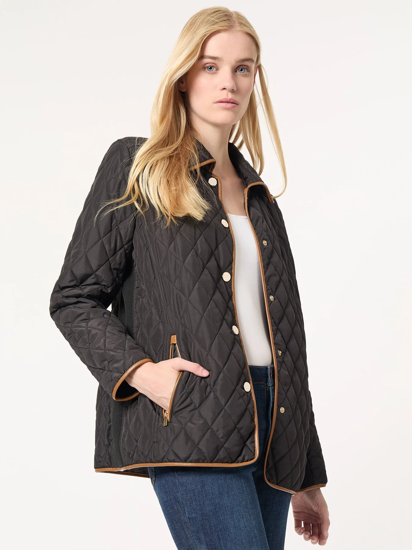 Five-Button Quilted Jacket