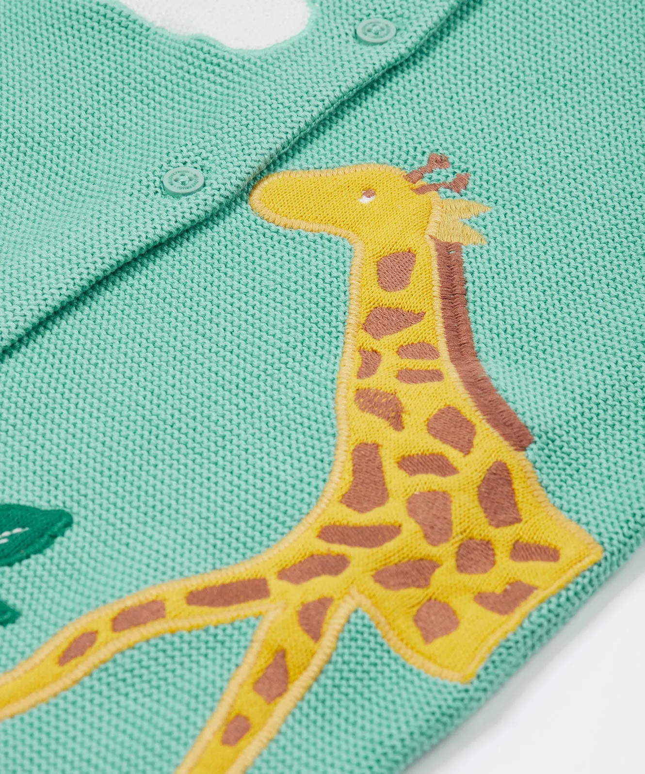 Frugi Colby Cardigan - Moss/Giraffe