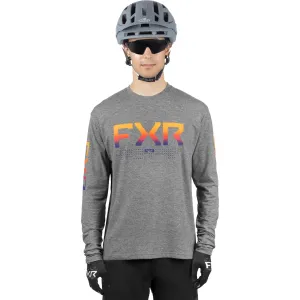 FXR HeliuTech Long Sleeve Offroad Jersey Grey Heather/Anodized