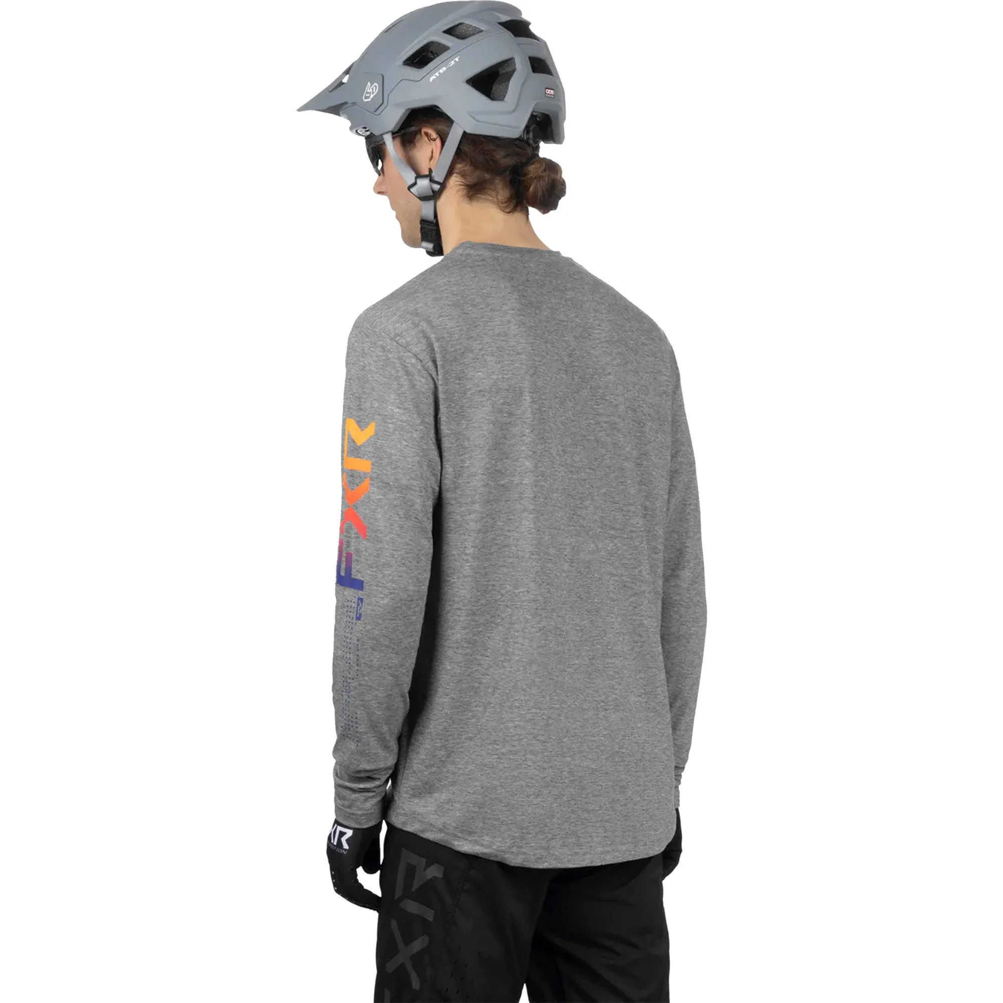 FXR HeliuTech Long Sleeve Offroad Jersey Grey Heather/Anodized