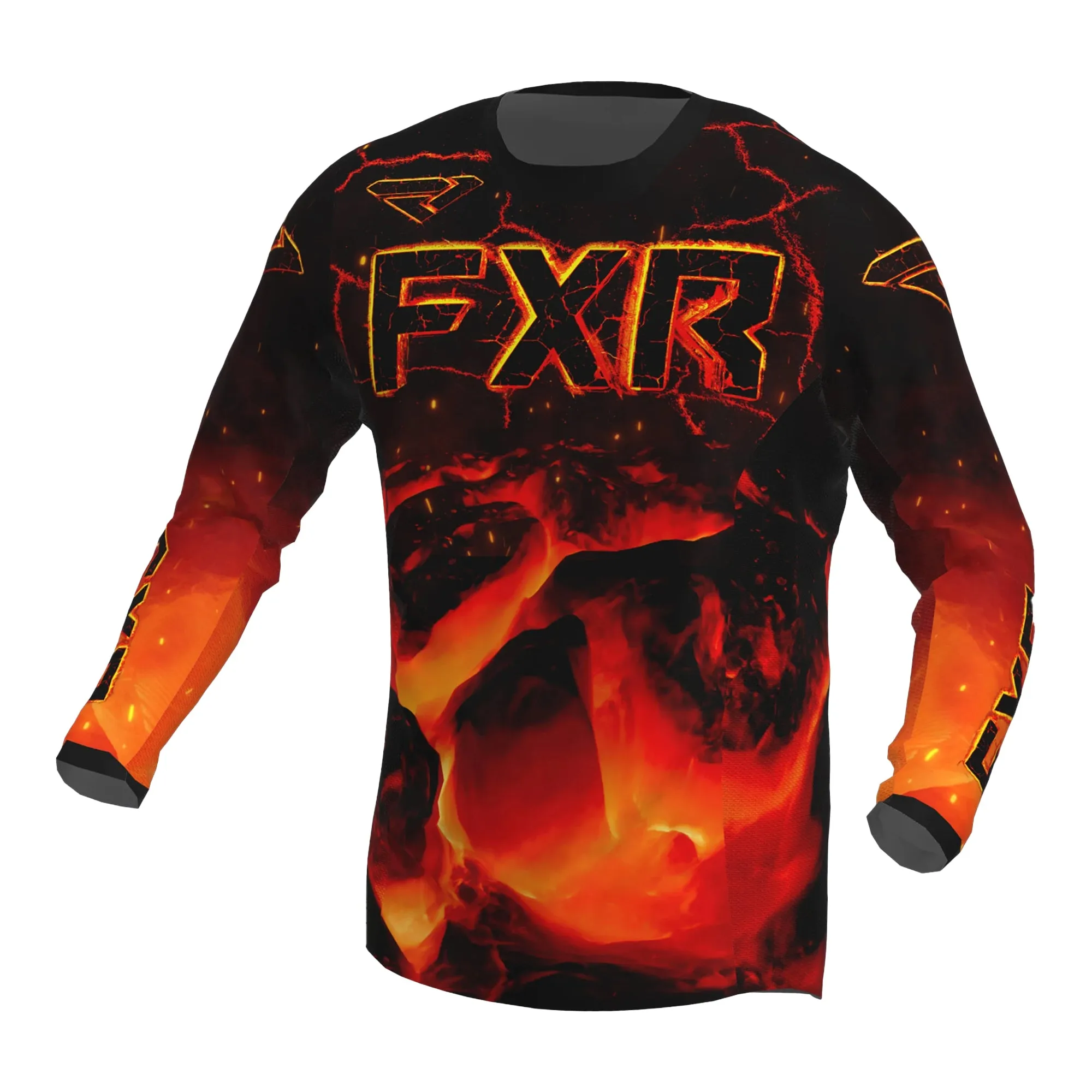 FXR Podium MX Offroad Jersey Magma Red