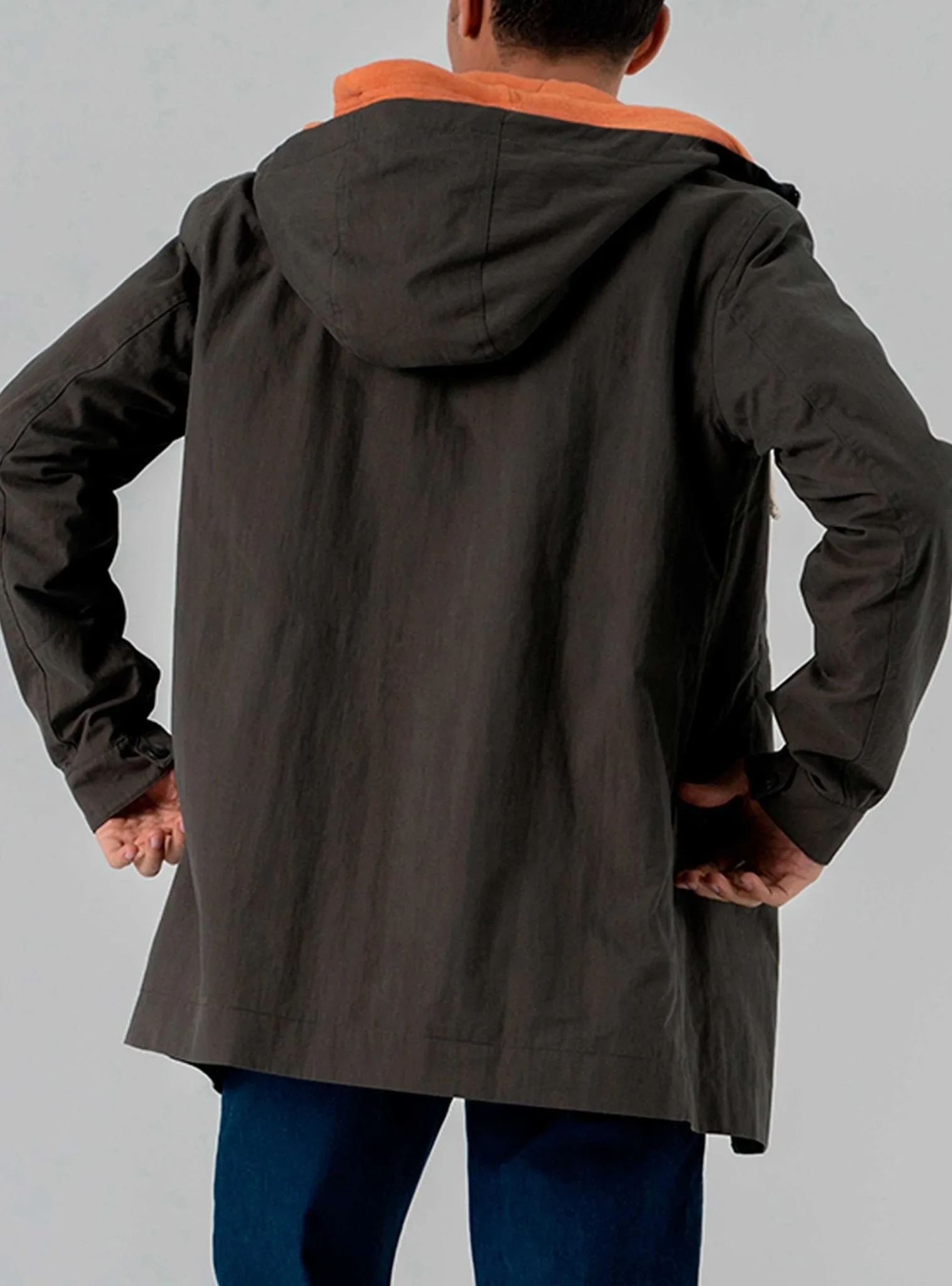 HOODED SHELL COAT