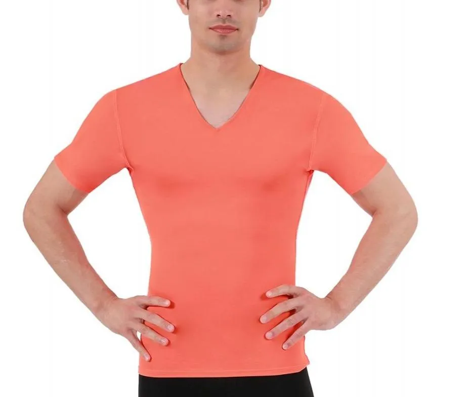 Insta Slim Medium Compression Short Sleeve V-Neck 2VAT001