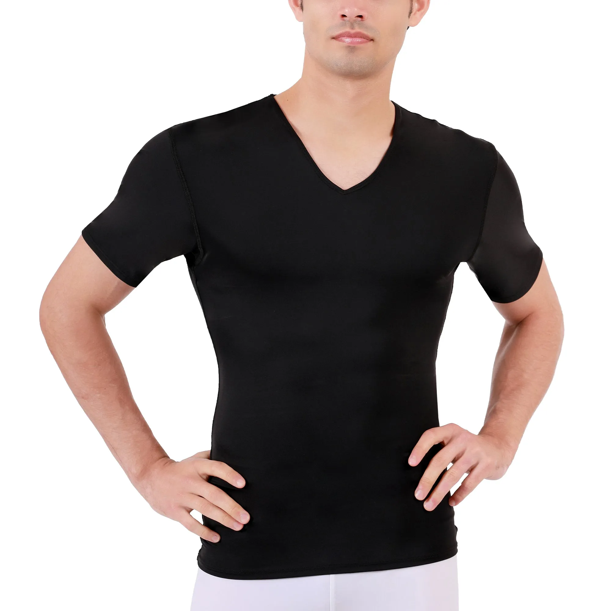 Insta Slim Medium Compression Short Sleeve V-Neck 2VAT001