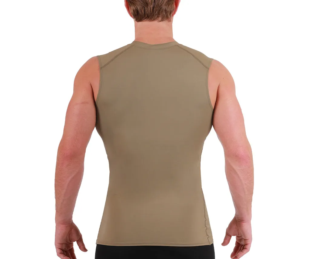 Insta Slim USA Compression Sleeveless High V-neck Shirt 2VAT013