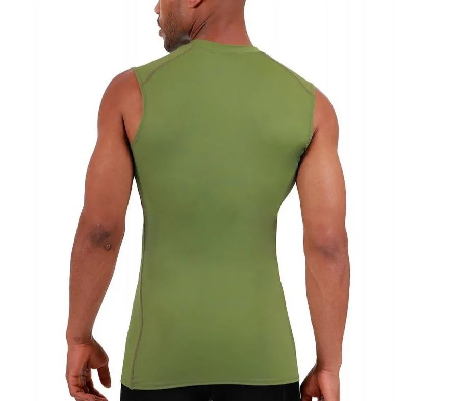 Insta Slim USA Compression Sleeveless High V-neck Shirt 2VAT013