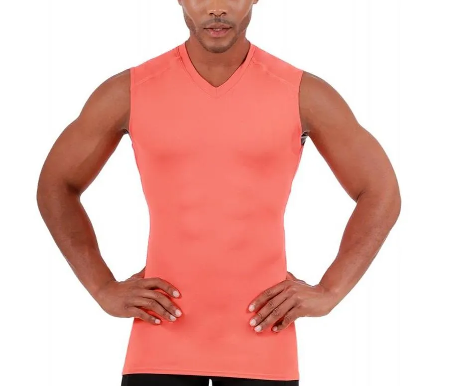 Insta Slim USA Compression Sleeveless High V-neck Shirt 2VAT013