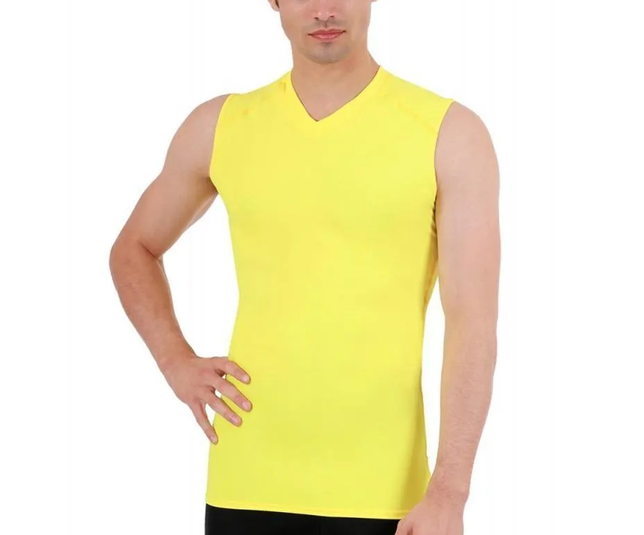 Insta Slim USA Compression Sleeveless High V-neck Shirt 2VAT013