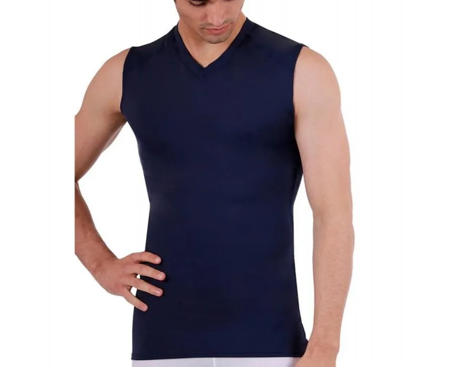 Insta Slim USA Compression Sleeveless High V-neck Shirt 2VAT013