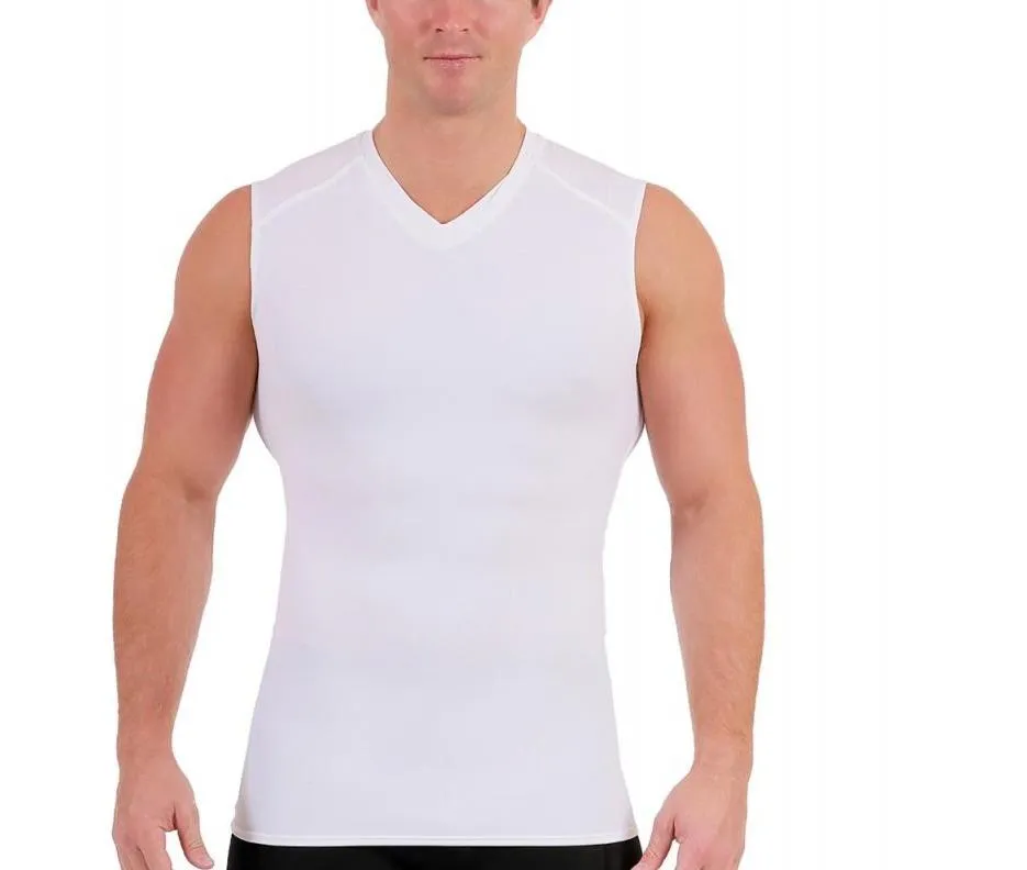 Insta Slim USA Compression Sleeveless High V-neck Shirt 2VAT013