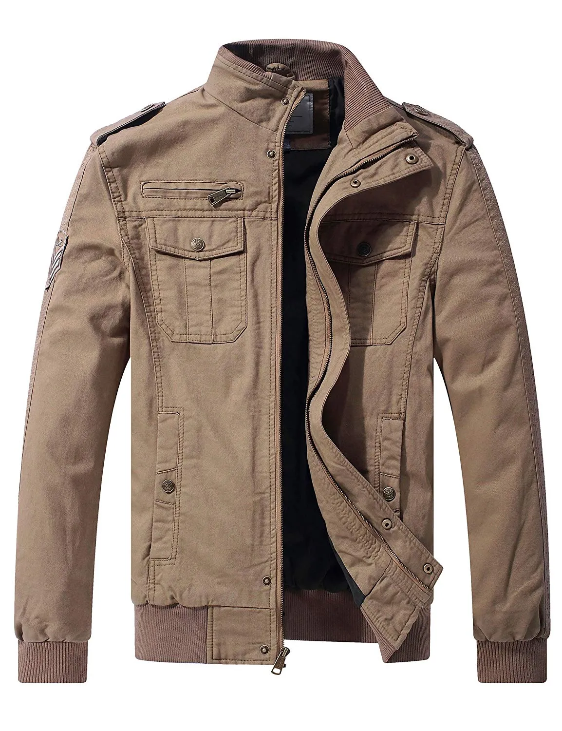 Men's Casual Cotton Military Jacket