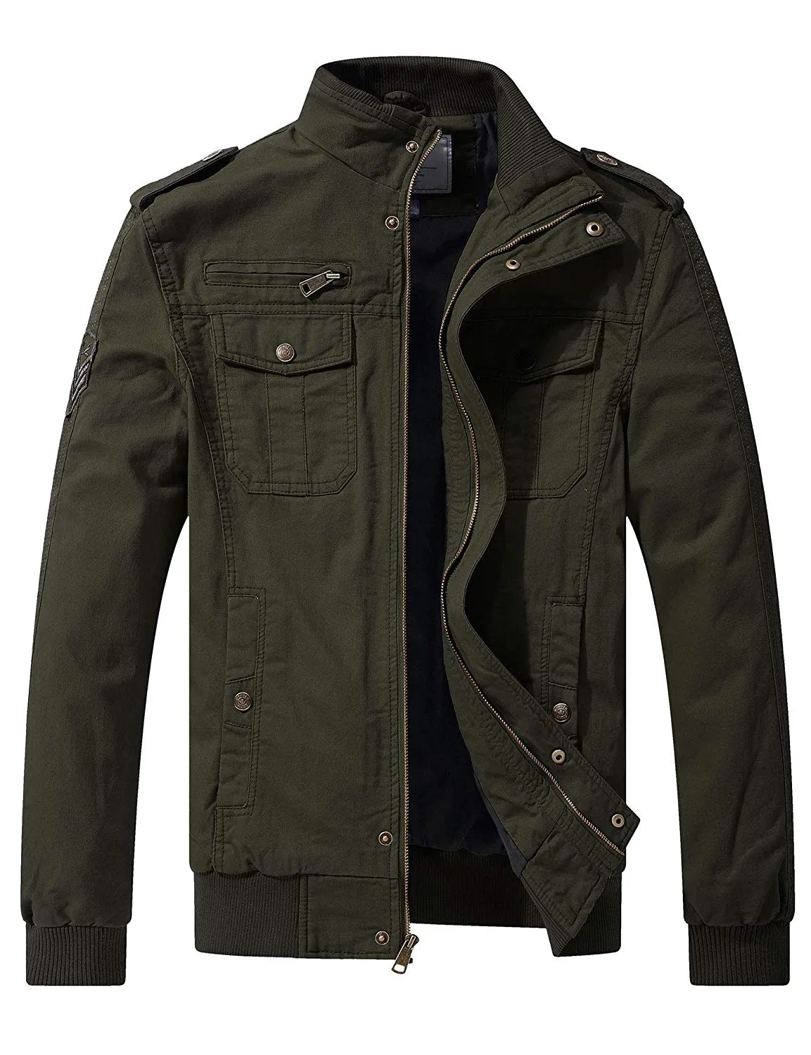 Men's Casual Cotton Military Jacket