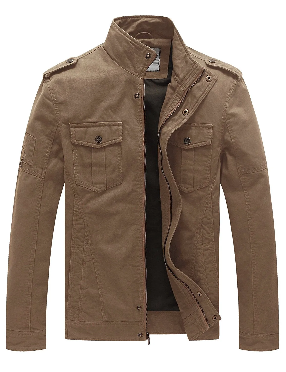 Men's Casual Cotton Military Jacket