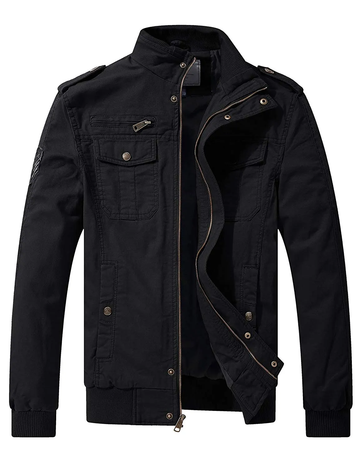 Men's Casual Cotton Military Jacket