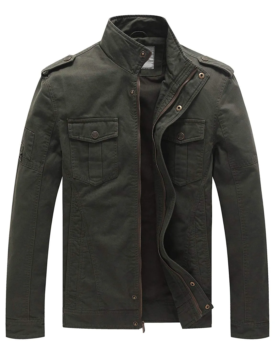 Men's Casual Cotton Military Jacket