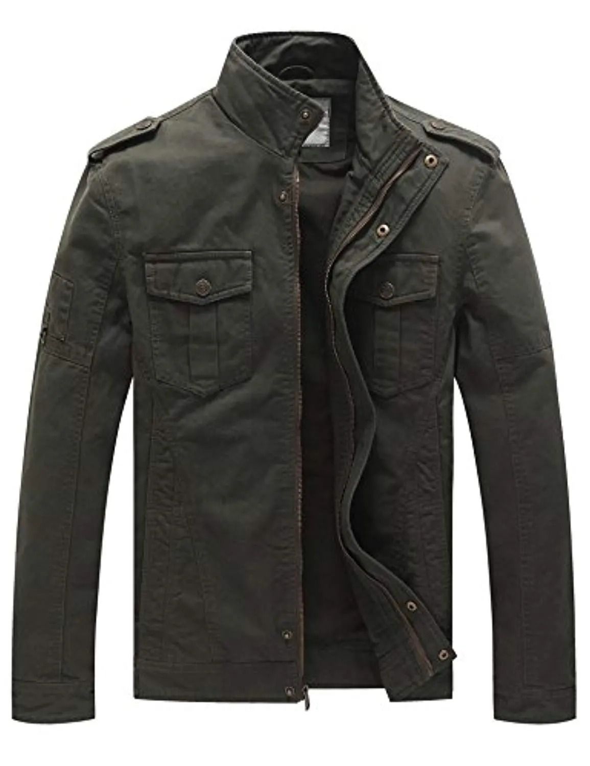 Men's Casual Cotton Military Jacket