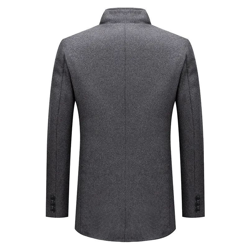 Men's Premium Slim-Fit Business Wool Coat