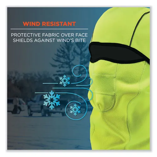 N-ferno 6823 Hinged Balaclava Face Mask, Fleece, One Size Fits Most, Lime, Ships In 1-3 Business Days