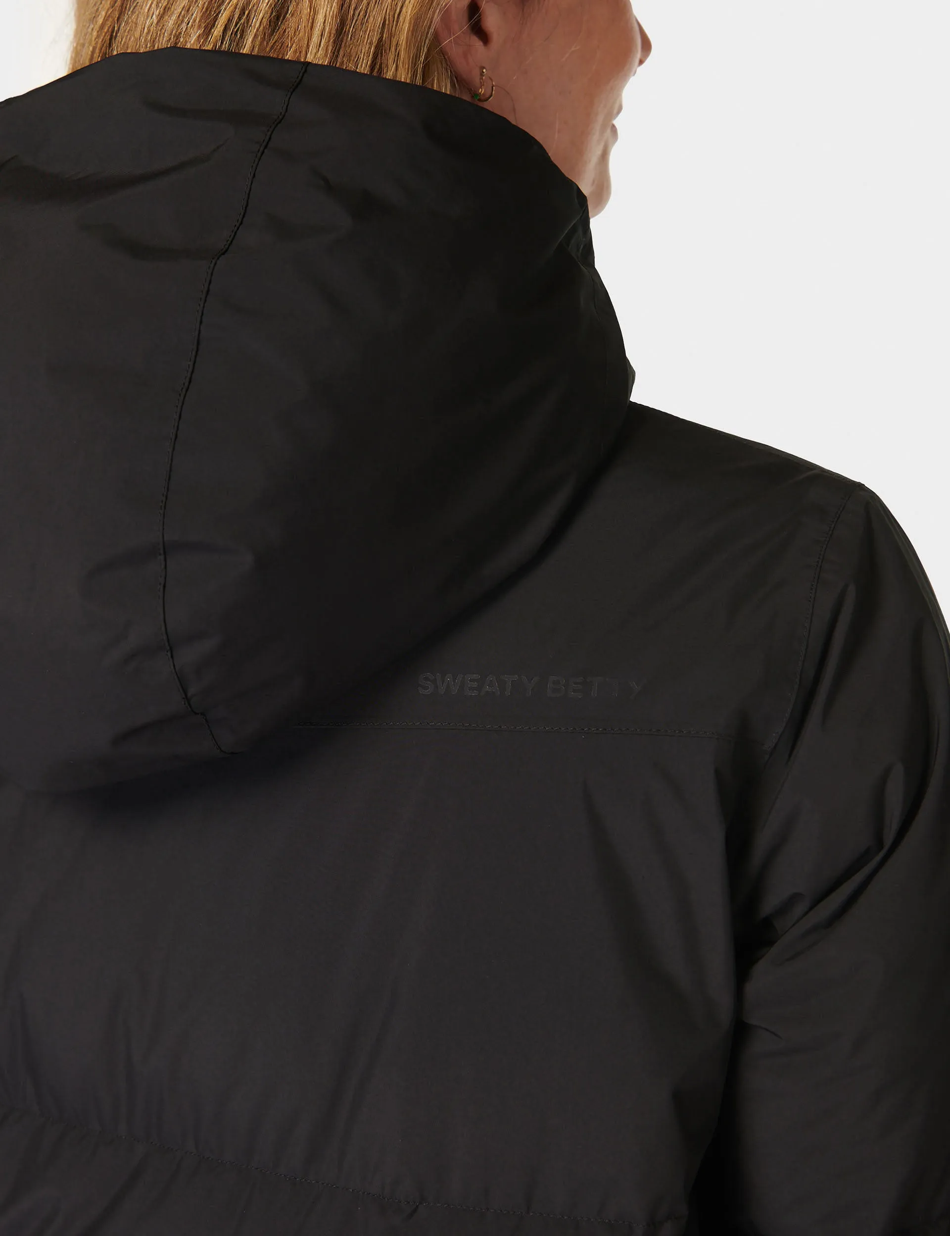 Nimbus Longline Puffer - Black