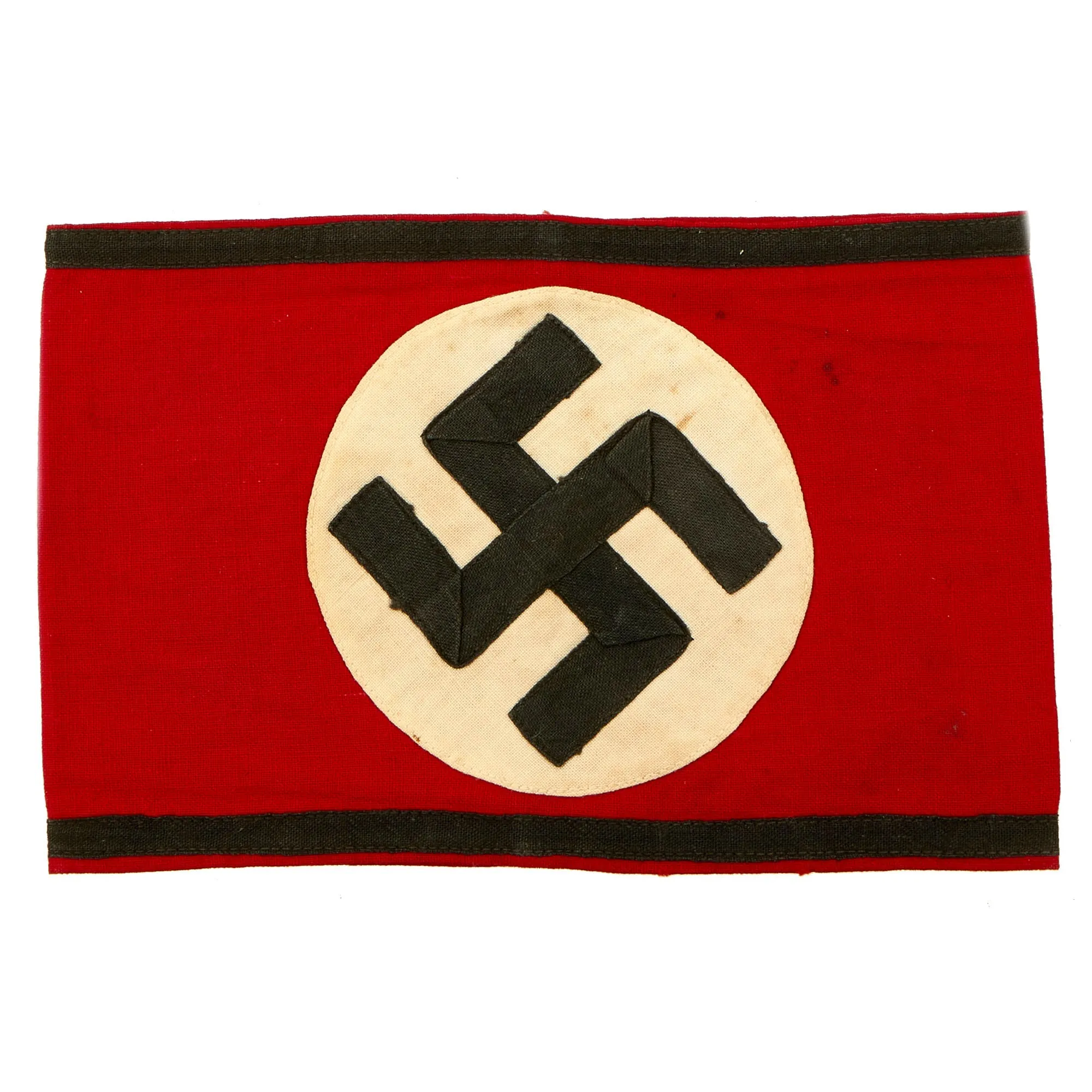 Original German WWII SS Member's Multi-Piece Cotton Armband - Schutzstaffel