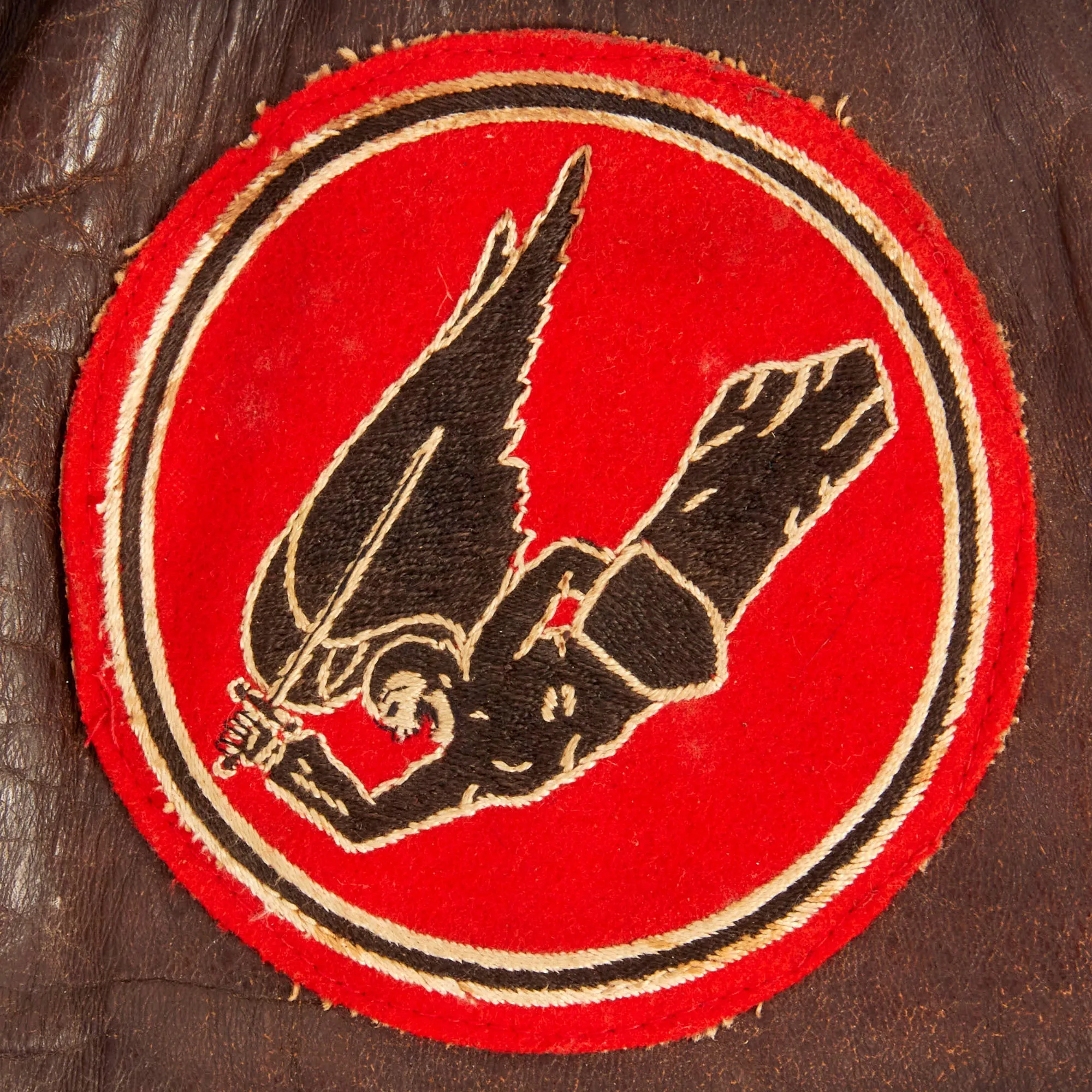 Original U.S. WWII Named A-2 Leather Flight Jacket - 83rd Bombardment Squadron, 12 Bombardment Group