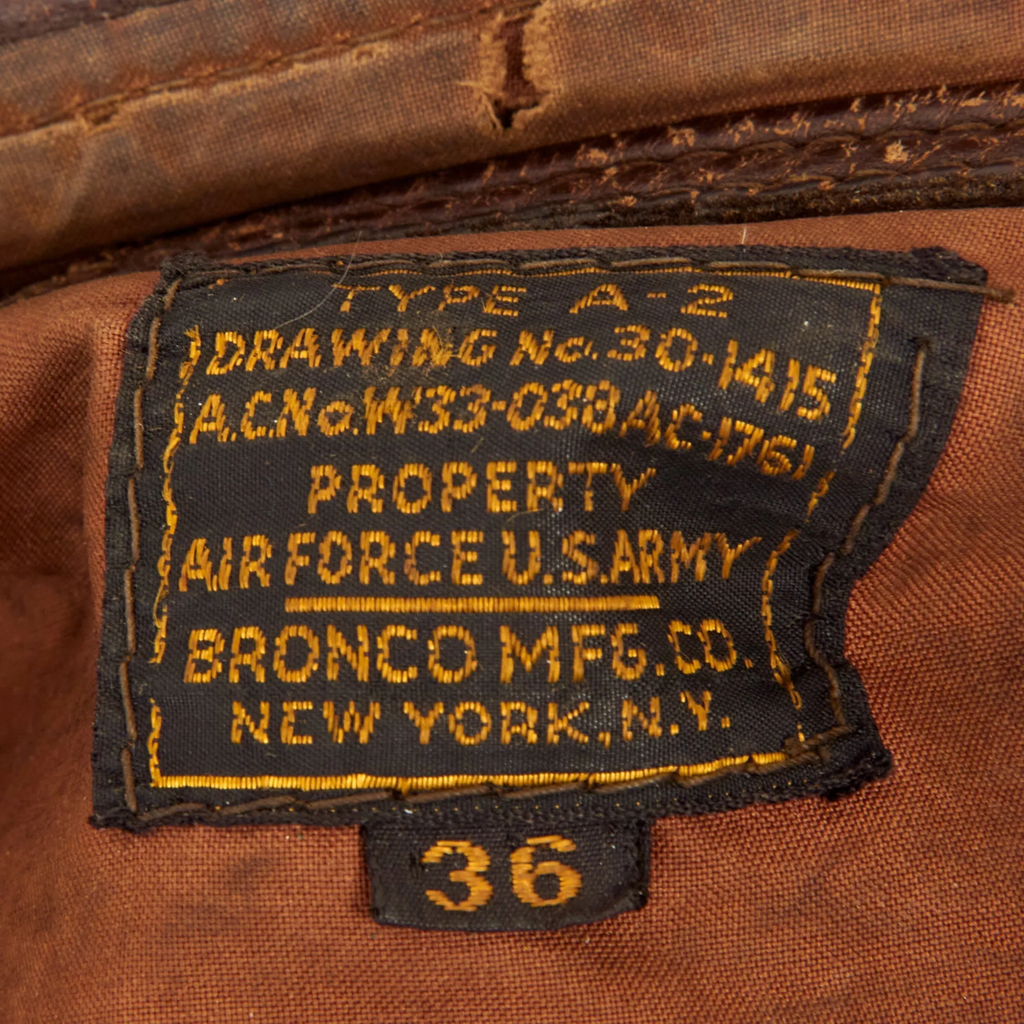 Original U.S. WWII Named A-2 Leather Flight Jacket - 83rd Bombardment Squadron, 12 Bombardment Group