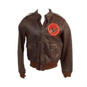 Original U.S. WWII Named A-2 Leather Flight Jacket - 83rd Bombardment Squadron, 12 Bombardment Group