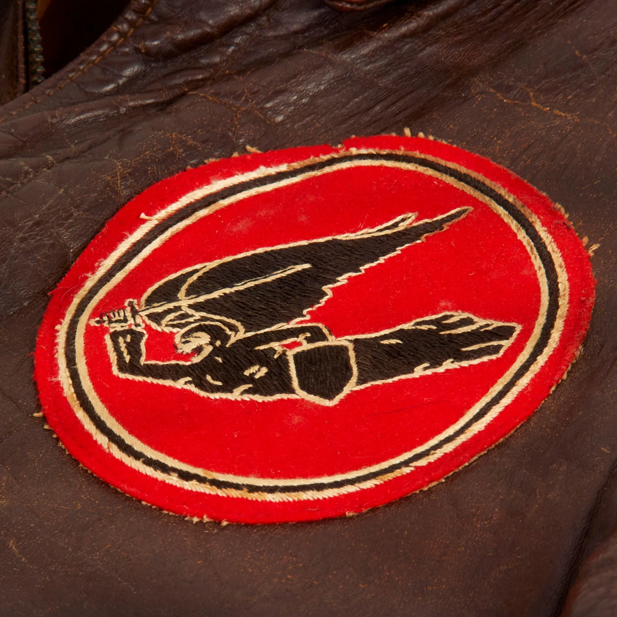 Original U.S. WWII Named A-2 Leather Flight Jacket - 83rd Bombardment Squadron, 12 Bombardment Group