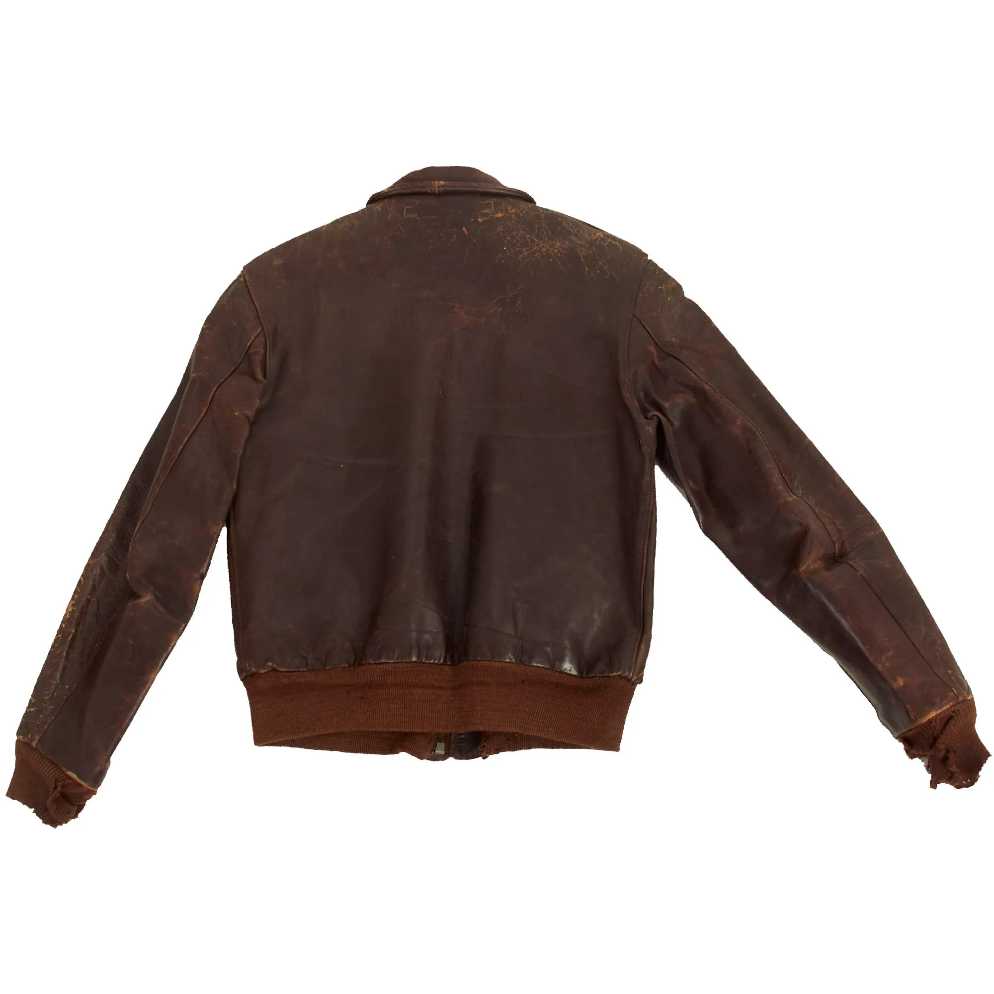 Original U.S. WWII Named A-2 Leather Flight Jacket - 83rd Bombardment Squadron, 12 Bombardment Group