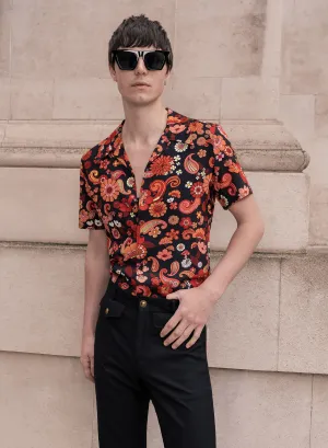 Paisley Floral Cuban Shirt