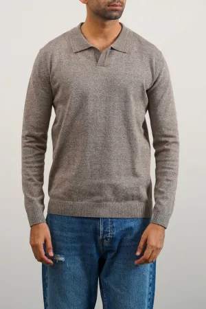 SOFT KNITTED POLO JUMPER