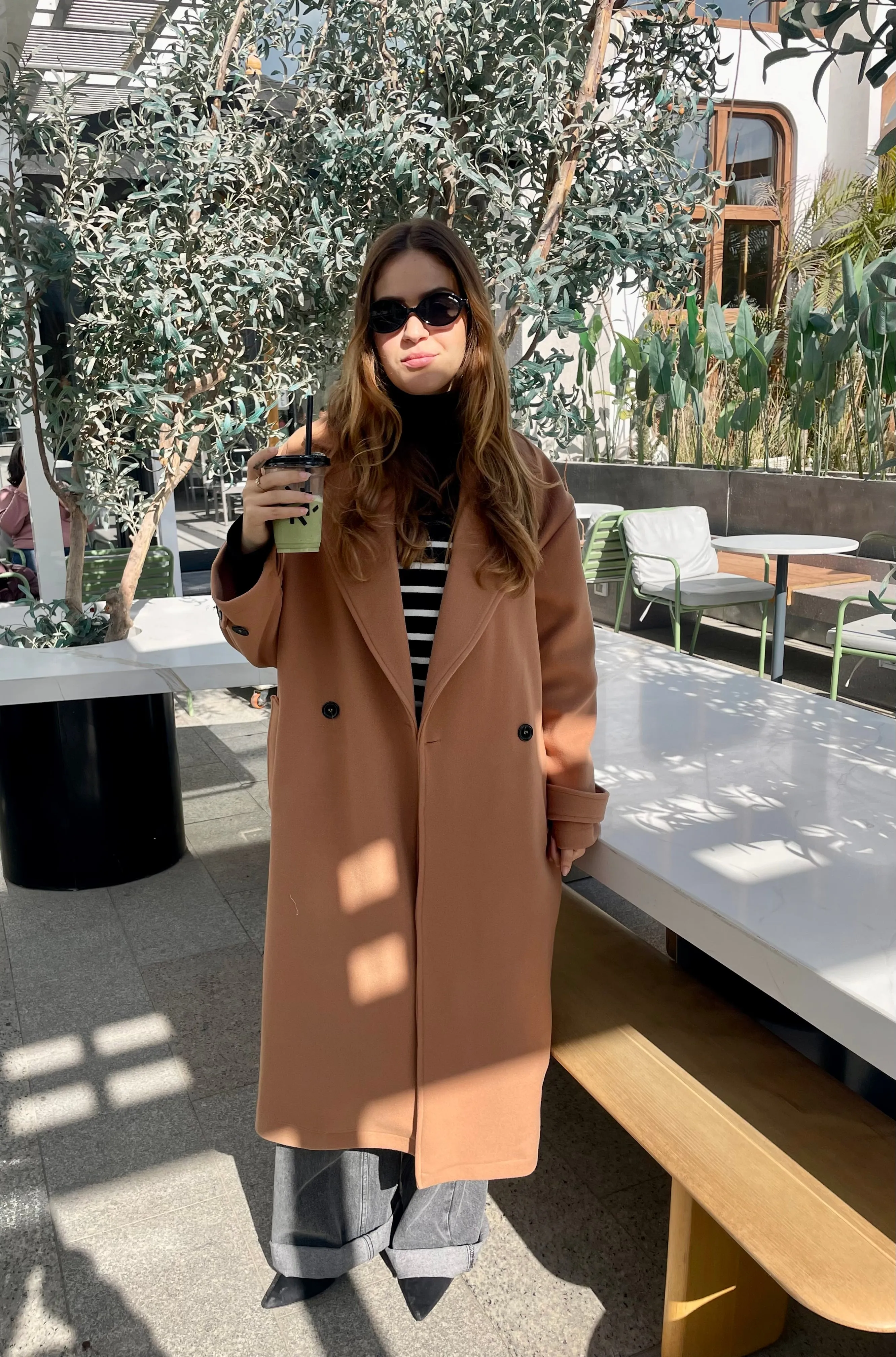 SOFT OVERSIZED COAT CAMEL