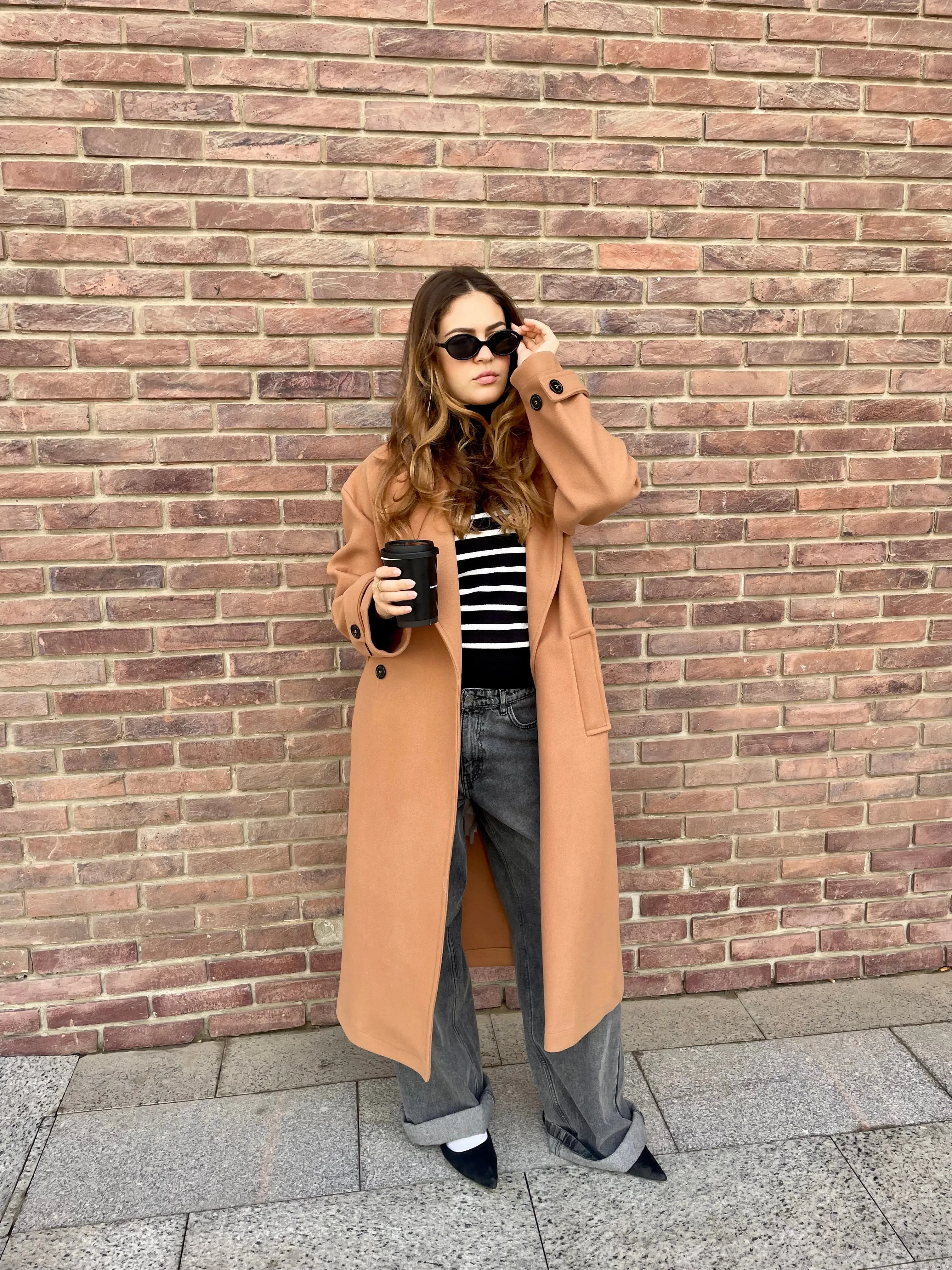 SOFT OVERSIZED COAT CAMEL