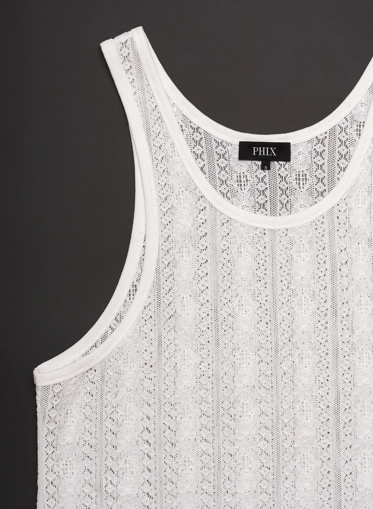 White Lace Cotton Vest Shirt