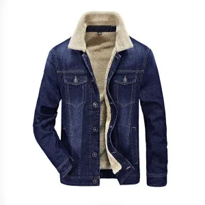 Windproof Fleece Denim Jackets