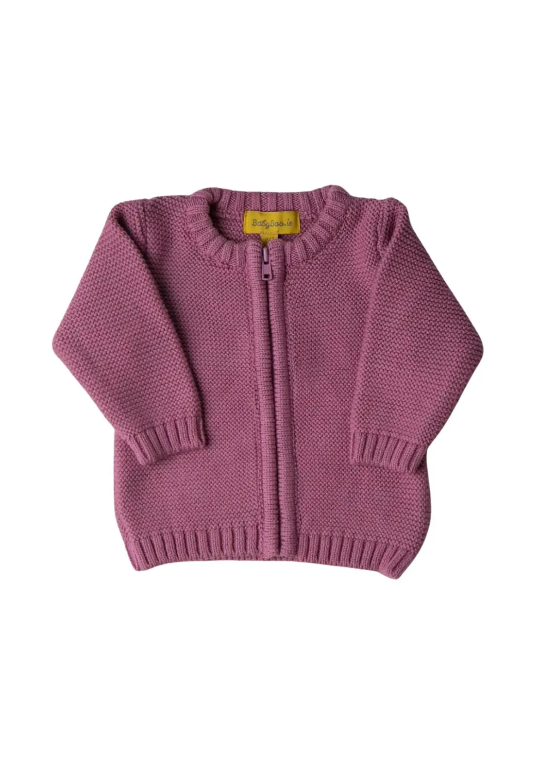 Zipped Cardigan - Pink